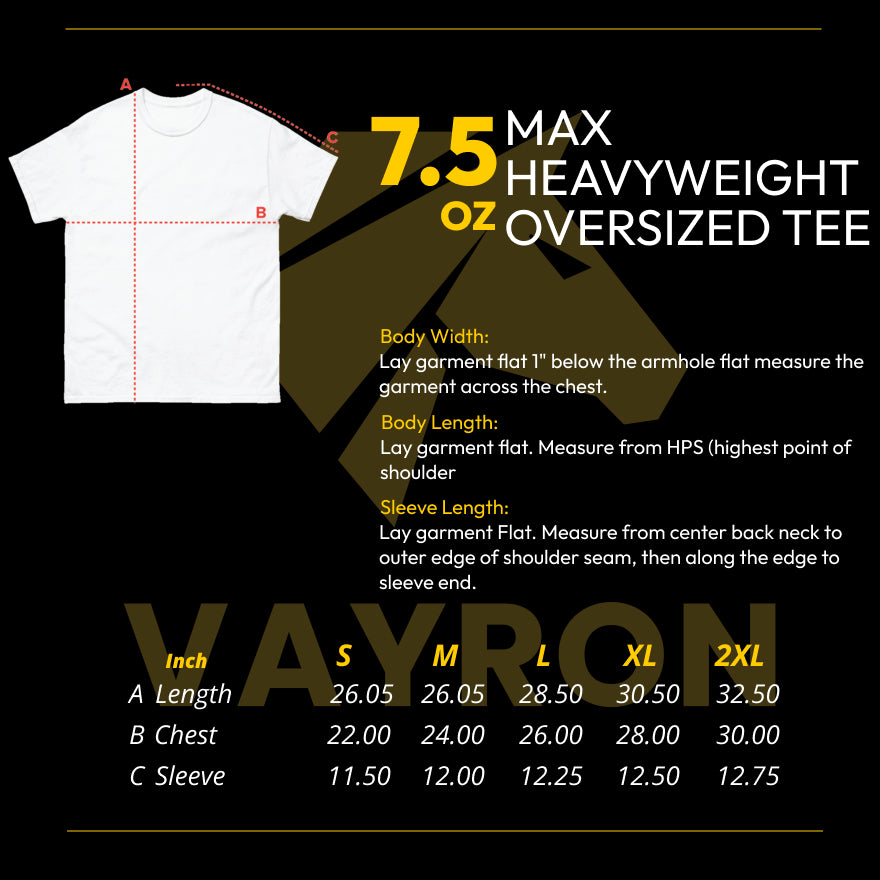 VAYRON “Silent Warrior” Oversized Tee